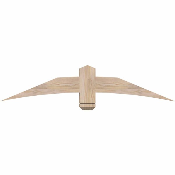 Ekena Millwork Bellingham Smooth Timber Gable Bracket, Douglas Fir, 60"W x 12"H x 5 1/2"D x 5 1/2"F, 5/12 Pitch GBW060X12X0606BEL00SDF - main
